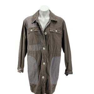 Free People Army Patchwork Jacket